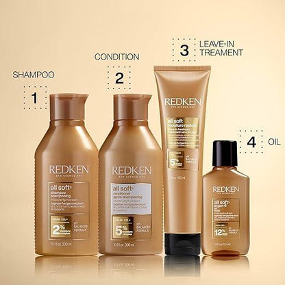 Redken All Soft Sulfate Free Hair Conditioner for Dry/Brittle Hair, Moisturizes, Provides Intense Softness, With Argan Oil - Which Mark