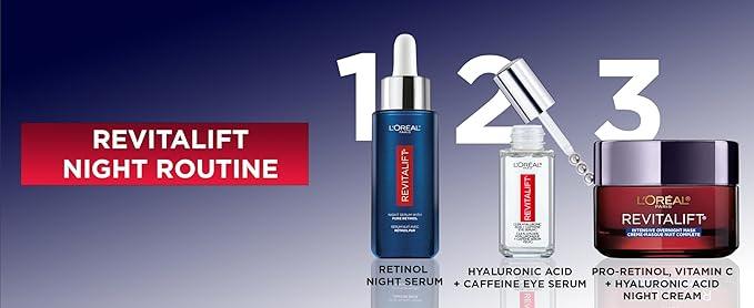 L’Oréal Paris Night Retinol Serum for Face, Revitalift Triple Power LZR, With 0.3% Pure Retinol, Moisturizes Skin and Eliminates Look of Deep Wrinkles, Skincare, 30 ml Climate Pledge Friendly - Which Mark
