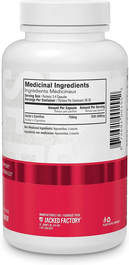 Acetyl L Carnitine Supplement 750mg - Extra Strength L-Carnitine (ALCAR) for Energy, Mood Improvement, Memory & More - 120 Capsules - Which Mark