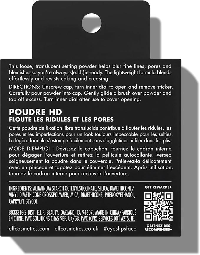 e.l.f. High Definition Powder, Loose Setting Powder For A Soft-focus Finish, Sheer, Natural Coverage - Which Mark