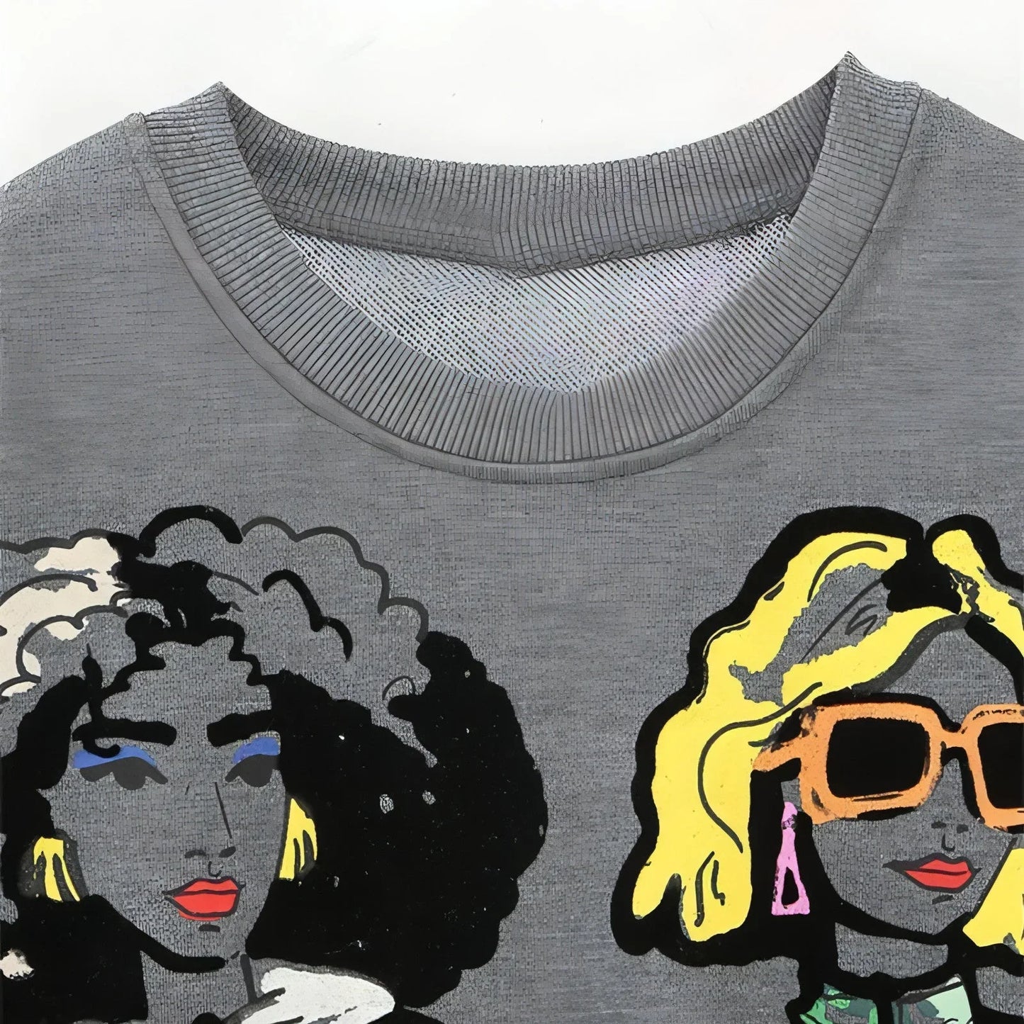 Lazy Style Top Girls' Printed Sweater - Which Mark