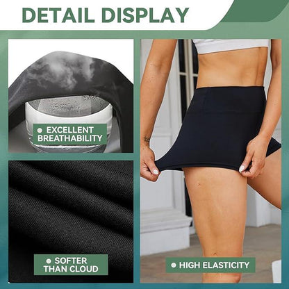 QGGQDD 3 Pack High Waisted Biker Shorts for Women – 8" Buttery Soft Yoga Workout Printed Shorts - Which Mark