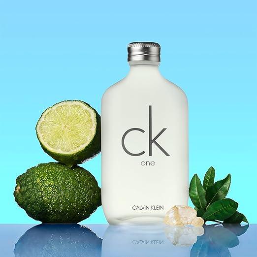 Calvin Klein CK One for Men & Women - Citrus unisex fragrance, Top notes: Green Tea, Bergamot, Cardamom - Which Mark