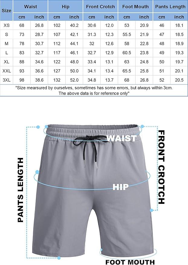 COOFANDY Men's 7 Inch Gym Workout Shorts 2 Pack Quick Dry Running Athletic Shorts with Pockets - Which Mark