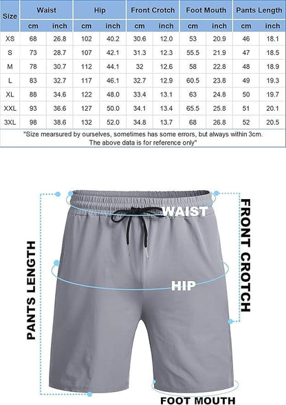 COOFANDY Men's 7 Inch Gym Workout Shorts 2 Pack Quick Dry Running Athletic Shorts with Pockets - Which Mark