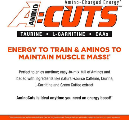 ALLMAX Nutrition ACUTS - Amino Acid Powder Supplement with Taurine, L-Carnitine, Green Coffee Bean Extract - Blue Raspberry - 252 g - Which Mark