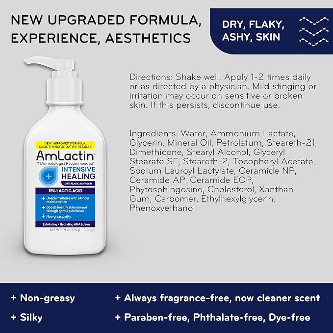Amlactin Rapid Relief Restoring Lotion + Ceramides, 7.9 Ounce - Which Mark