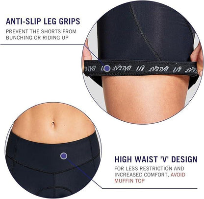 baleaf 5" Bike Shorts Women 4D Padded Pockets Cycling Shorts Mountain Biking Bicycle Spin Gel UPF50+ - Which Mark