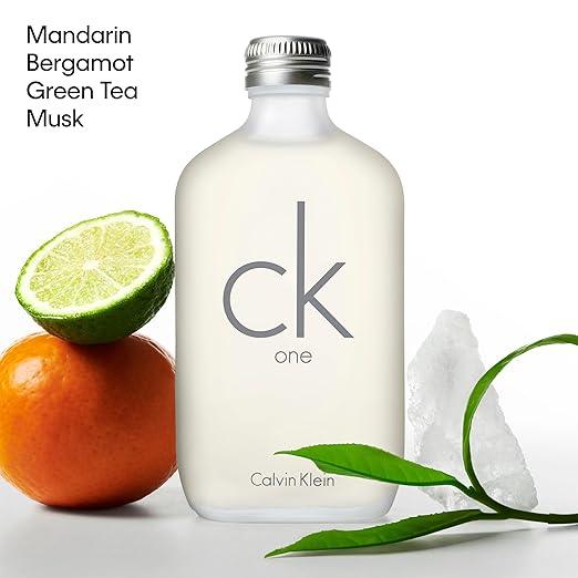 Calvin Klein CK One for Men & Women - Citrus unisex fragrance, Top notes: Green Tea, Bergamot, Cardamom - Which Mark