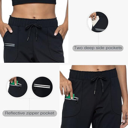 Haowind Joggers for Women with Pockets Elastic Waist Workout Sport Gym Pants Comfy Lounge Yoga Running Pants - Which Mark