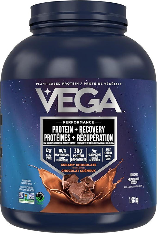 Vega Sport Protein Vegan Protein Powder, Chocolate (45 Servings) BCAAs, Amino Acid, Keto Friendly, Tart Cherry, Gluten Free, Non GMO Pea Protein for Women and Men 1.98kg (Packaging May Vary) - Which Mark