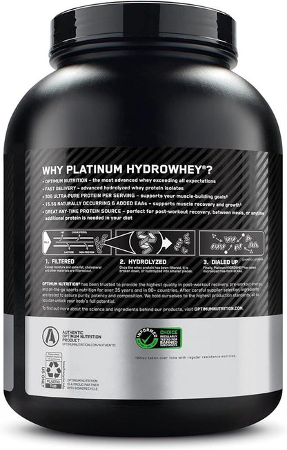 OPTIMUM NUTRITION Platinum HydroWhey, Turbo Chocolate 3.5lb - Which Mark