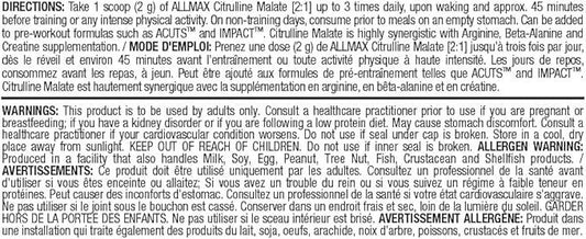 ALLMAX Nutrition - 2:1 Citrulline+ Malate - 300 Gram, 300-Gram - Which Mark