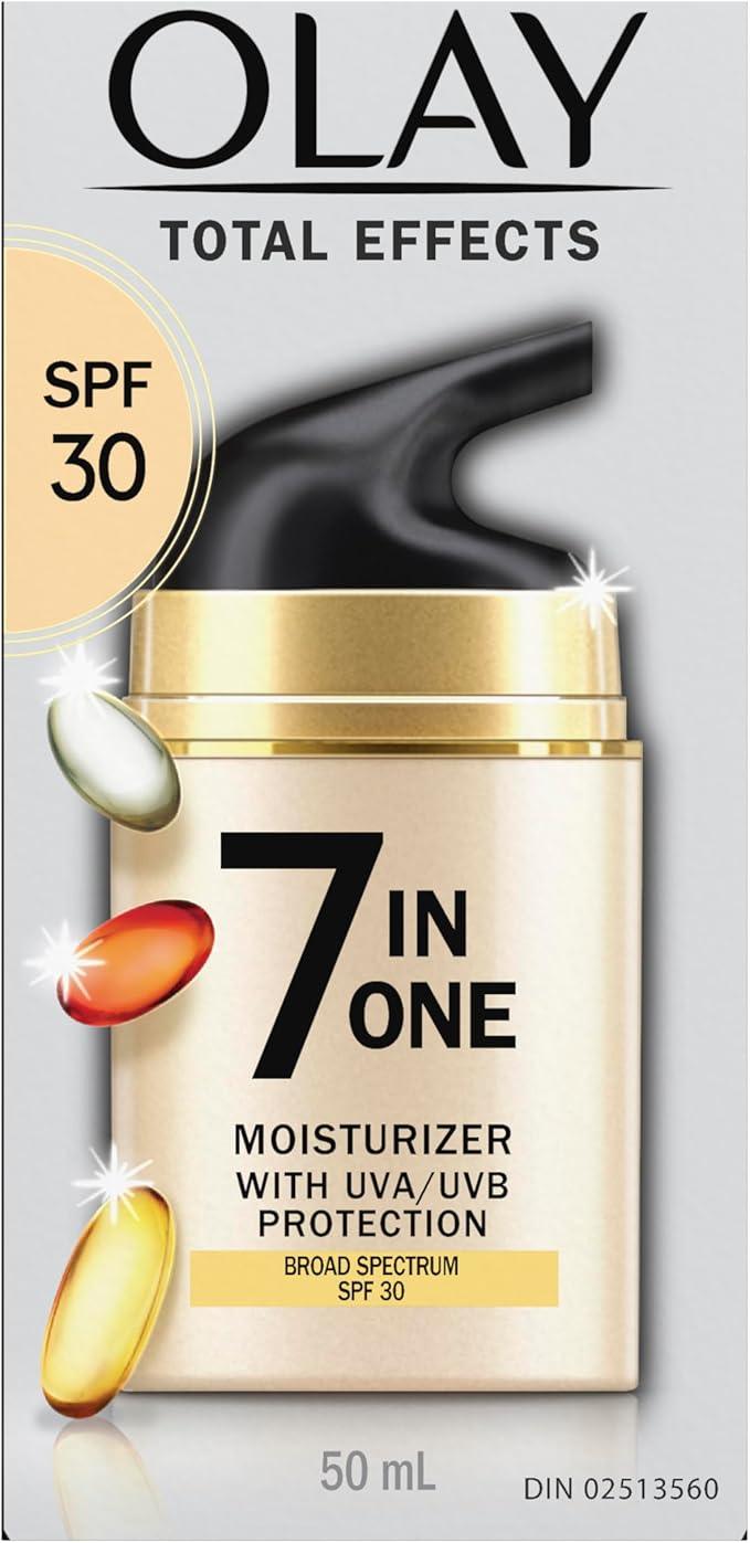 Olay Total Effects 7-In-One Anti-Aging Face Moisturizer with Vitamin B3, Niacinamide and Sunscreen SPF 30, 50ml - Which Mark