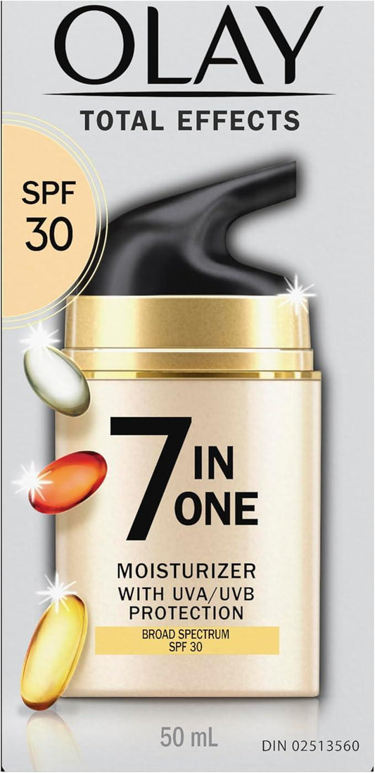 Olay Total Effects 7-In-One Anti-Aging Face Moisturizer with Vitamin B3, Niacinamide and Sunscreen SPF 30, 50ml - Which Mark