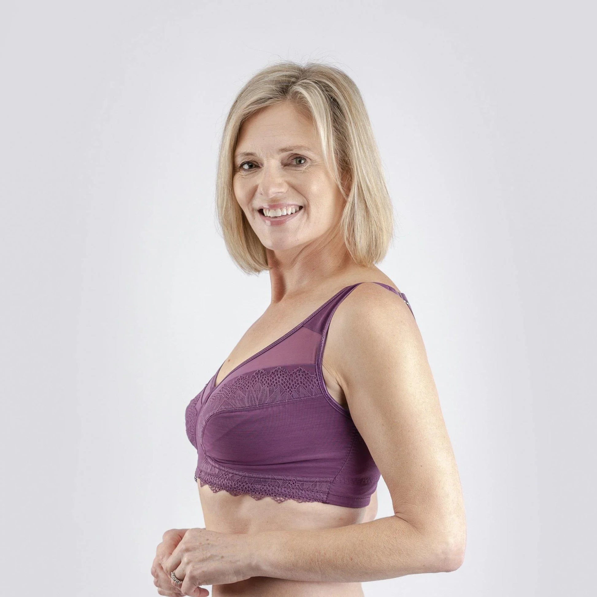Claret Silk Back Support Cotton Sports Bra (Multiple colors available) - Which Mark