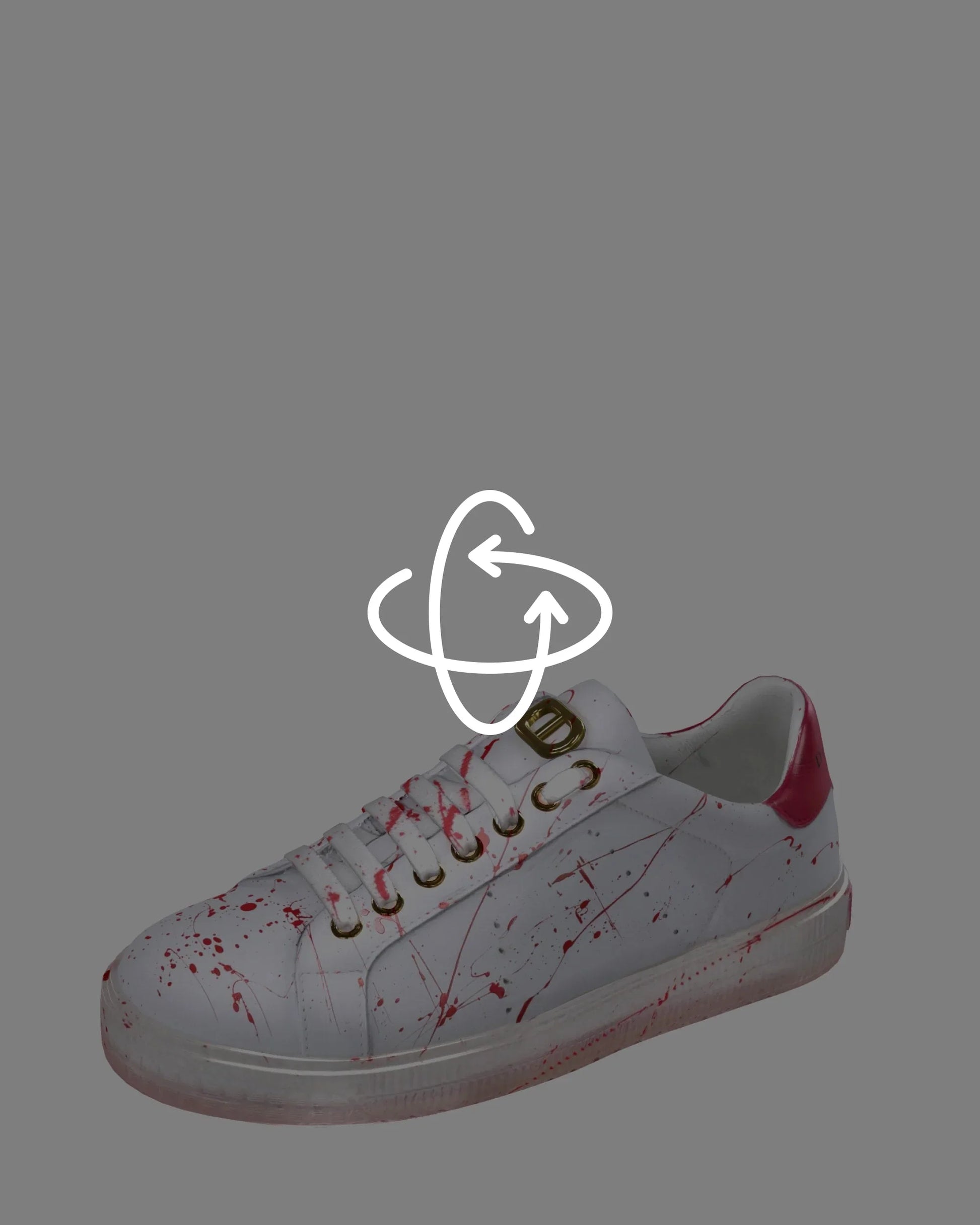 Splatter Sneaker - White Fuxia - Which Mark