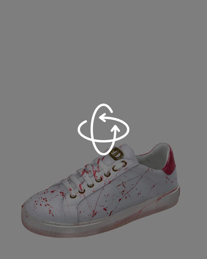 Splatter Sneaker - White Fuxia - Which Mark