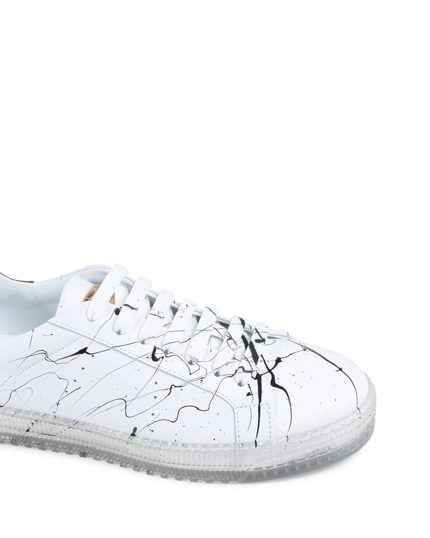 Splatter Sneaker - White Black - Which Mark