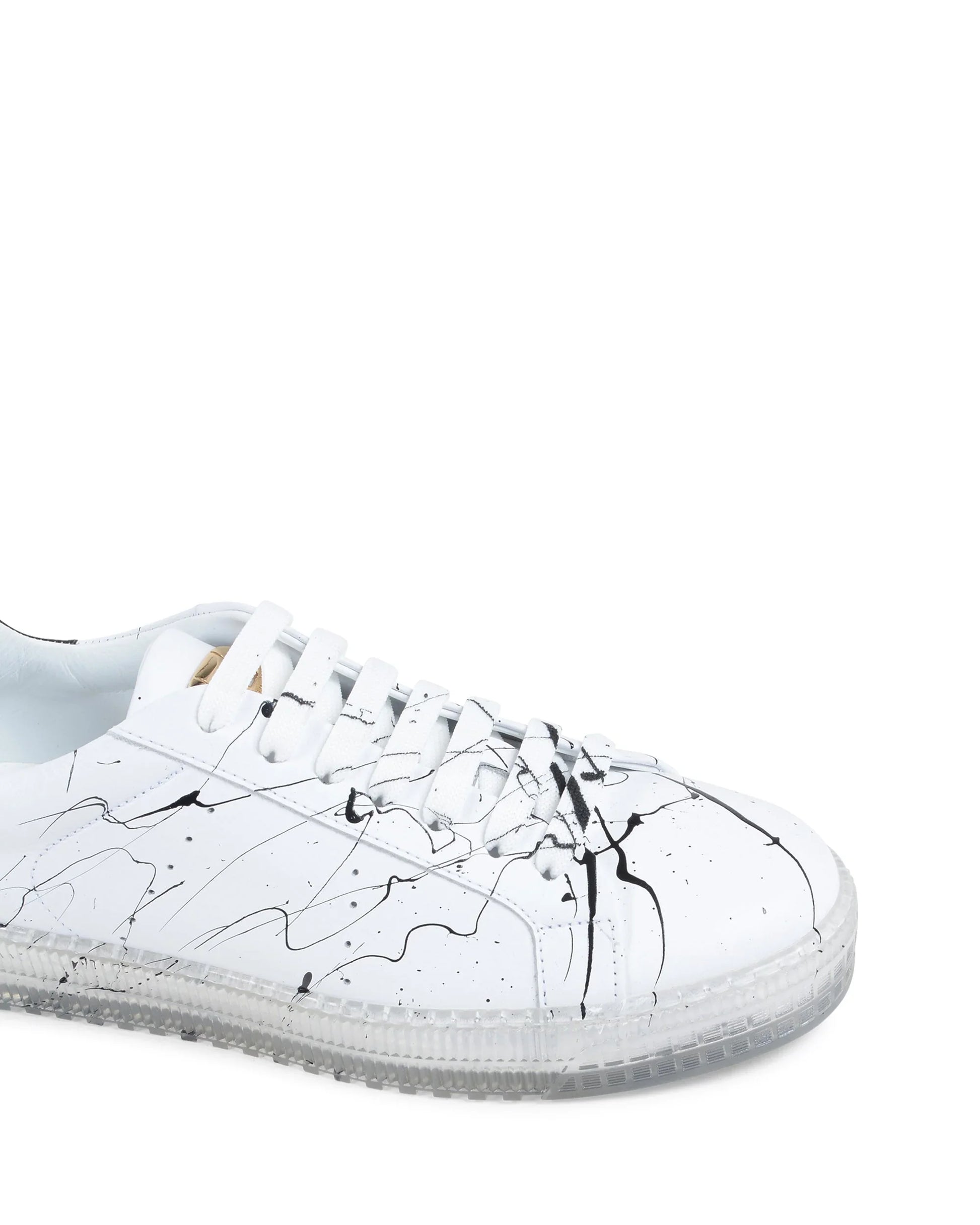 Splatter Sneaker - White Black - Which Mark