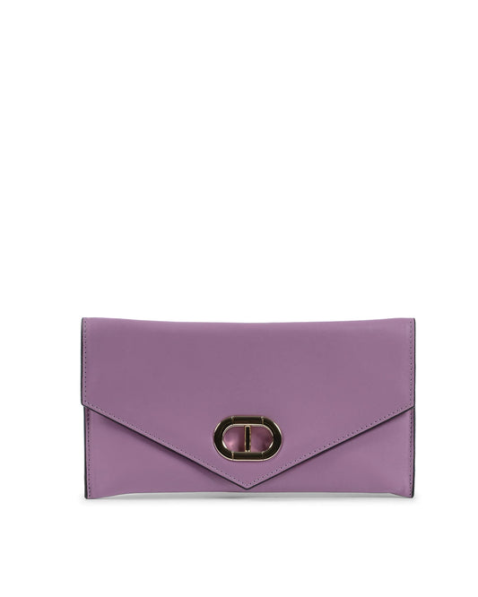 Leather Envelope Clutch Purple - Which Mark