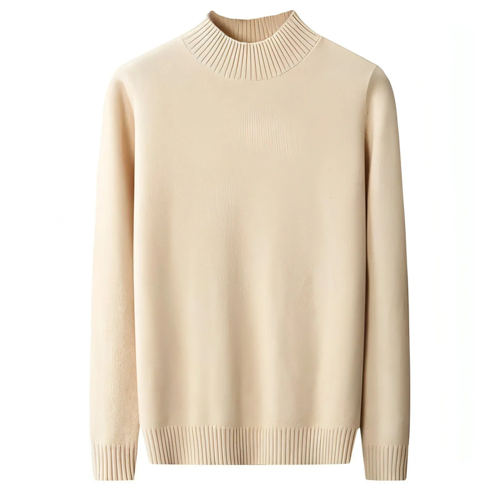Mock Neck Sweater Men's Pure Wool - Which Mark
