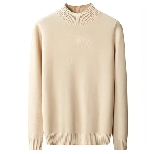 Mock Neck Sweater Men's Pure Wool - Which Mark