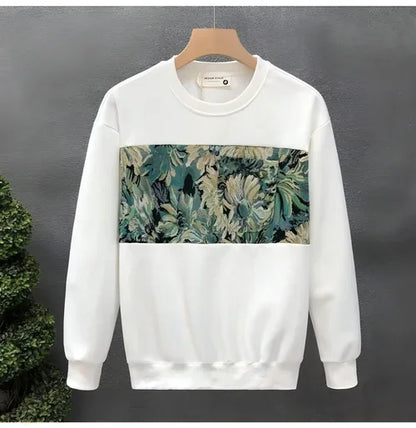 Fashion Brand Crew Neck Pullover Sweatshirt Men - Which Mark