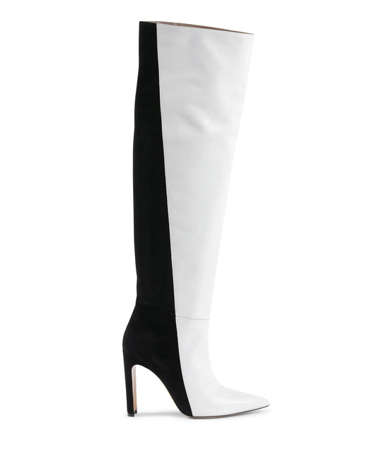 Alexandra - High Boot Black White - Which Mark