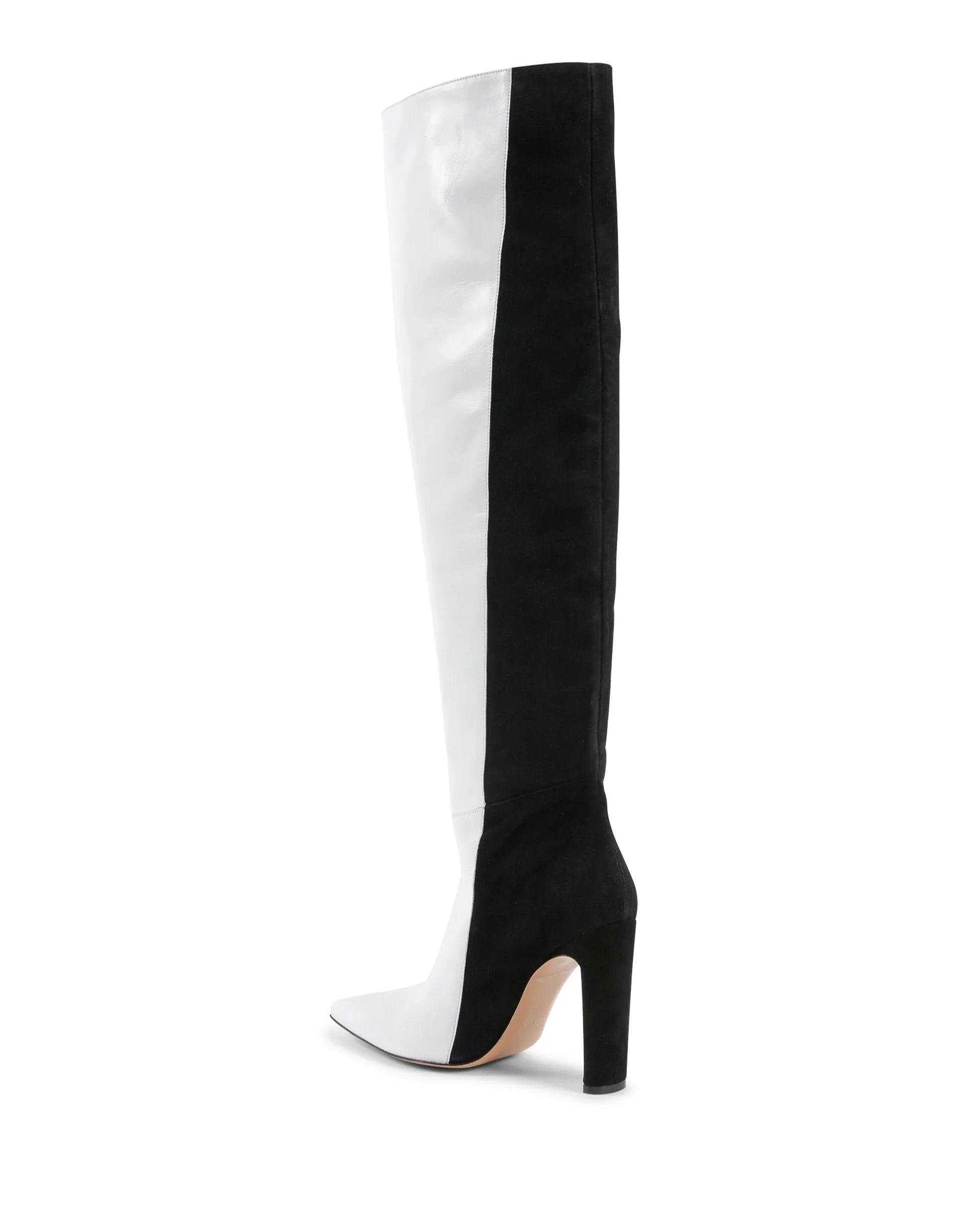Alexandra - High Boot Black White - Which Mark