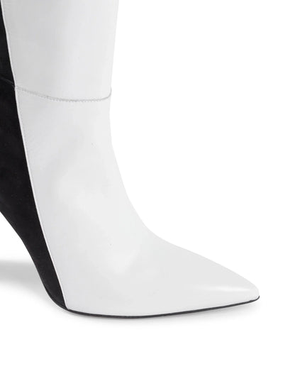 Alexandra - High Boot Black White - Which Mark