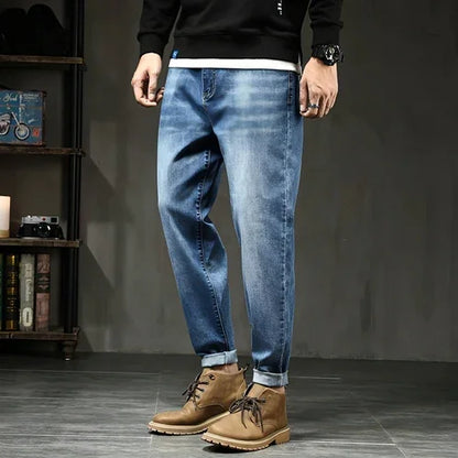 Jeans Loose Plus Fat Plus Size Harem Trousers Stretch Feet Jeans Men - Which Mark