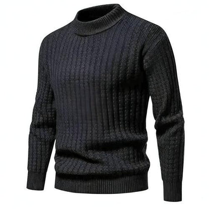 A.1. Autumn Men's Knitwear Solid Color Round Neck Fashion Sweater - Which Mark