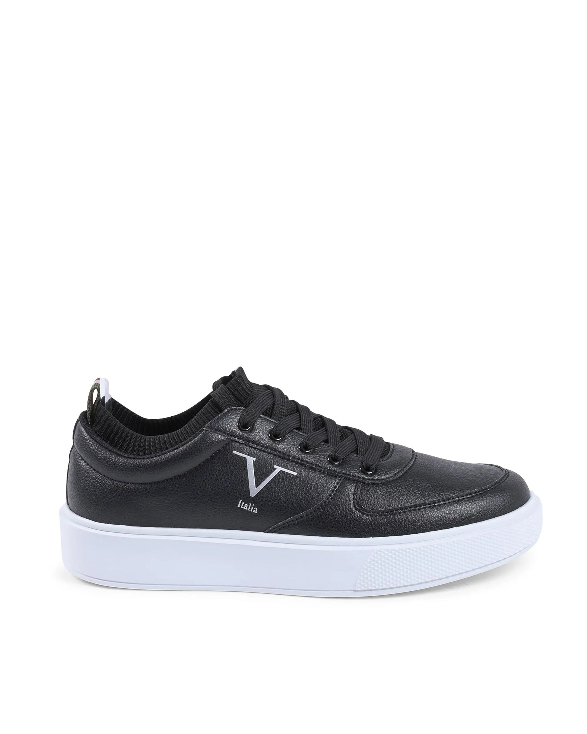 V Italia Mens Sneaker Black SNK 002 M BLACK - Which Mark