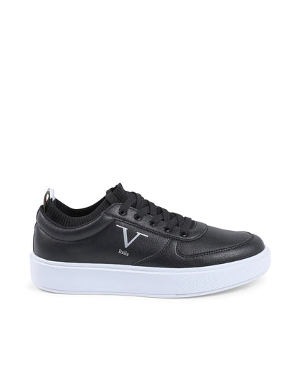 V Italia Mens Sneaker Black SNK 002 M BLACK - Which Mark