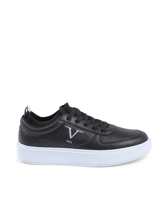 V Italia Mens Sneaker Black SNK 002 M BLACK - Which Mark