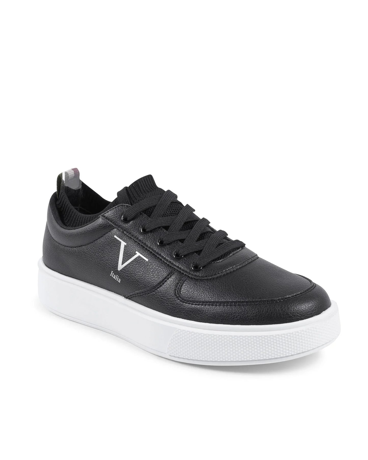 V Italia Mens Sneaker Black SNK 002 M BLACK - Which Mark
