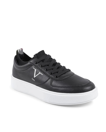 V Italia Mens Sneaker Black SNK 002 M BLACK - Which Mark