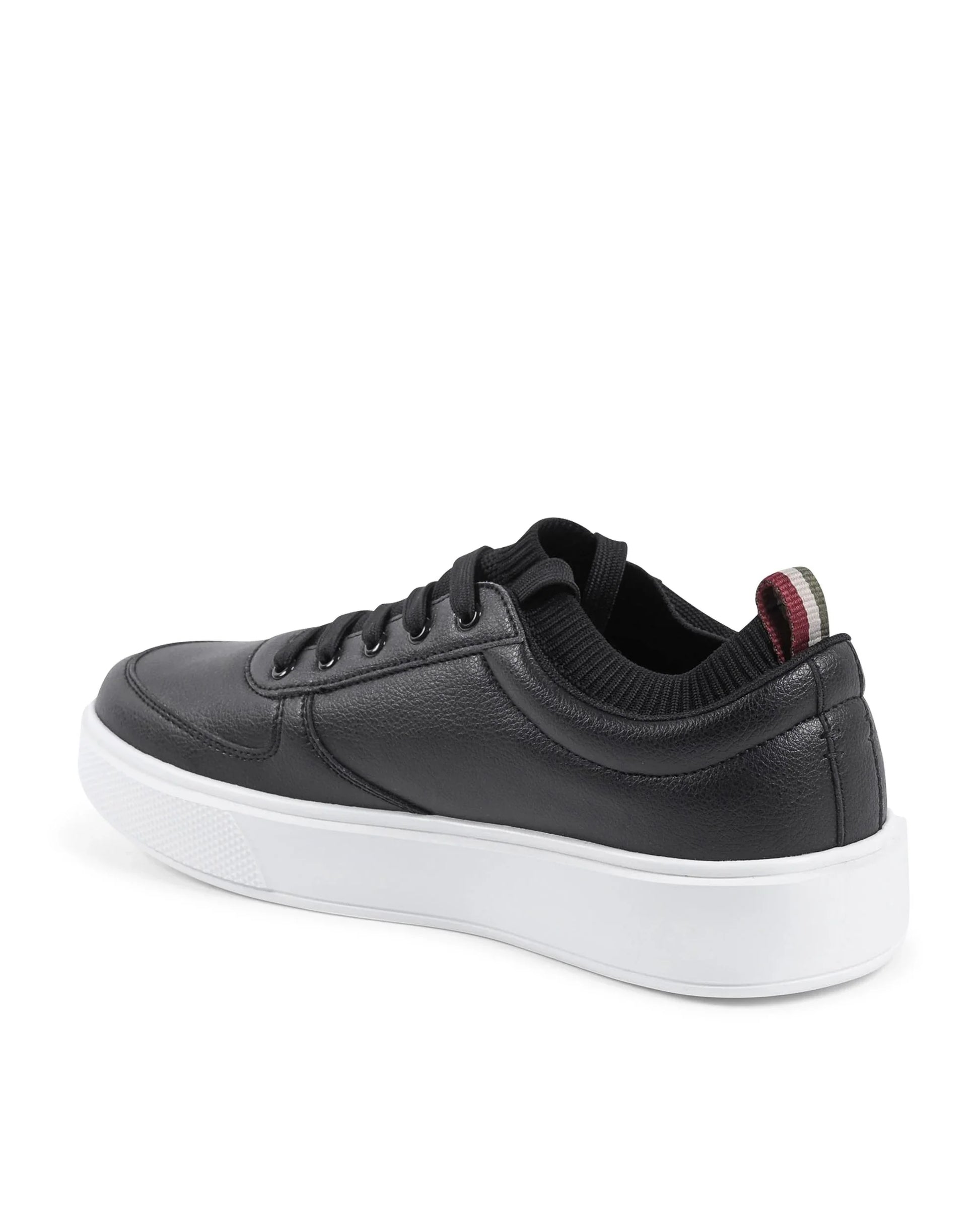 V Italia Mens Sneaker Black SNK 002 M BLACK - Which Mark