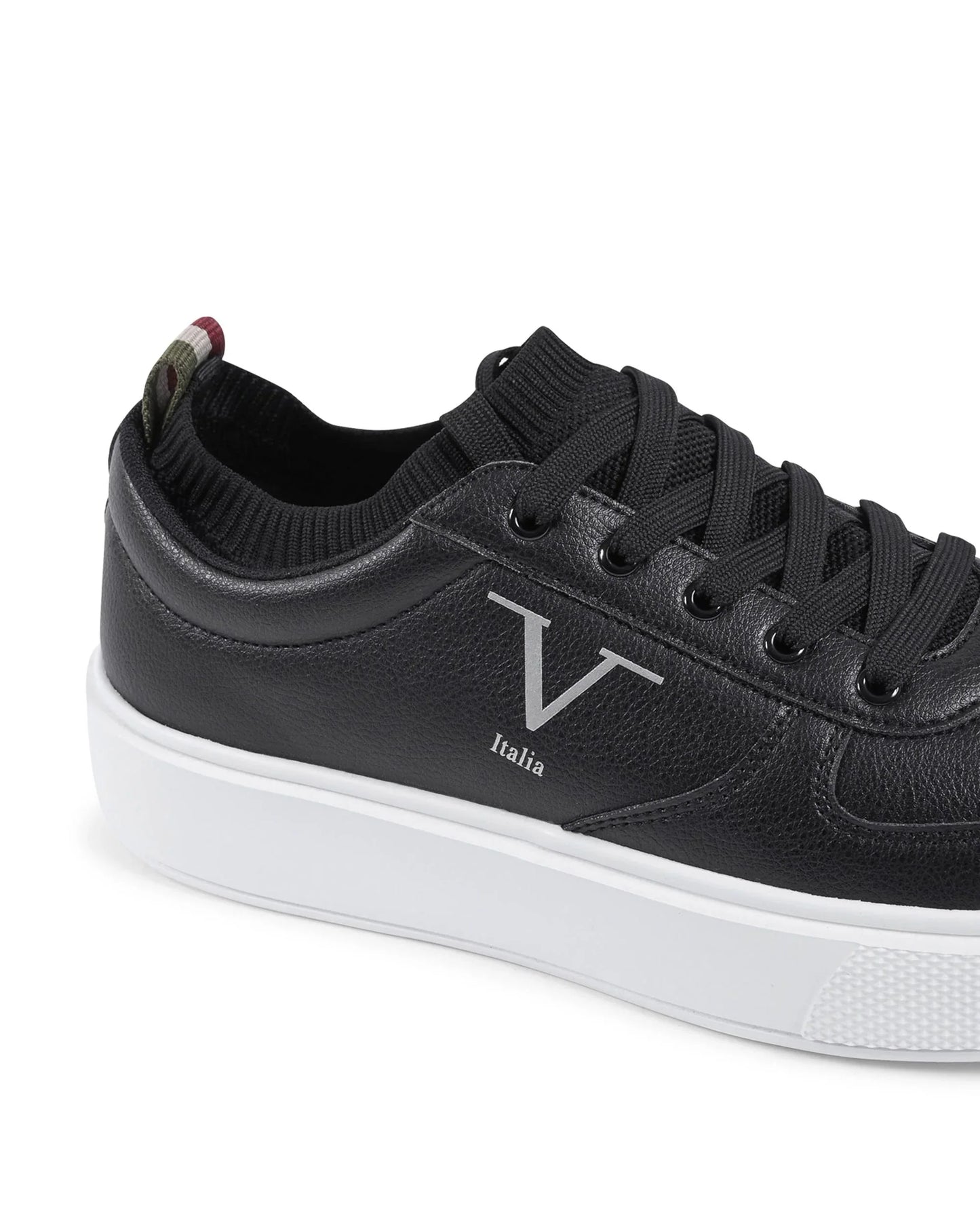 V Italia Mens Sneaker Black SNK 002 M BLACK - Which Mark