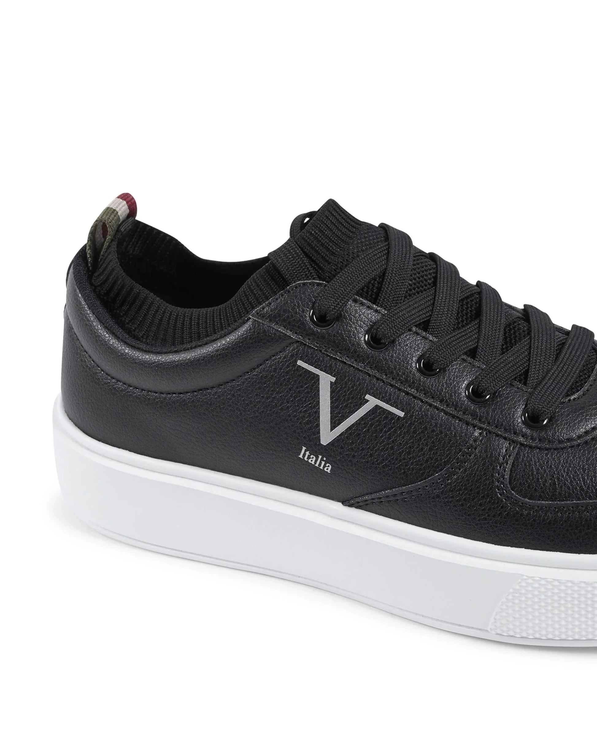 V Italia Mens Sneaker Black SNK 002 M BLACK - Which Mark