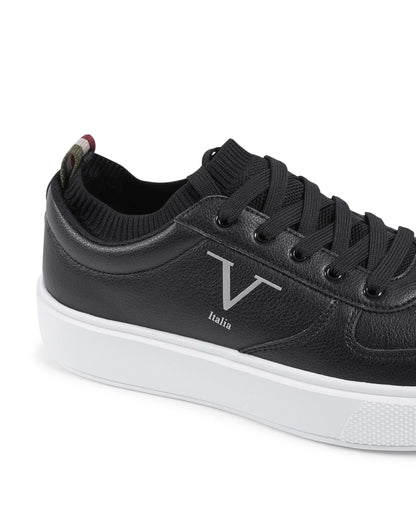 V Italia Mens Sneaker Black SNK 002 M BLACK - Which Mark