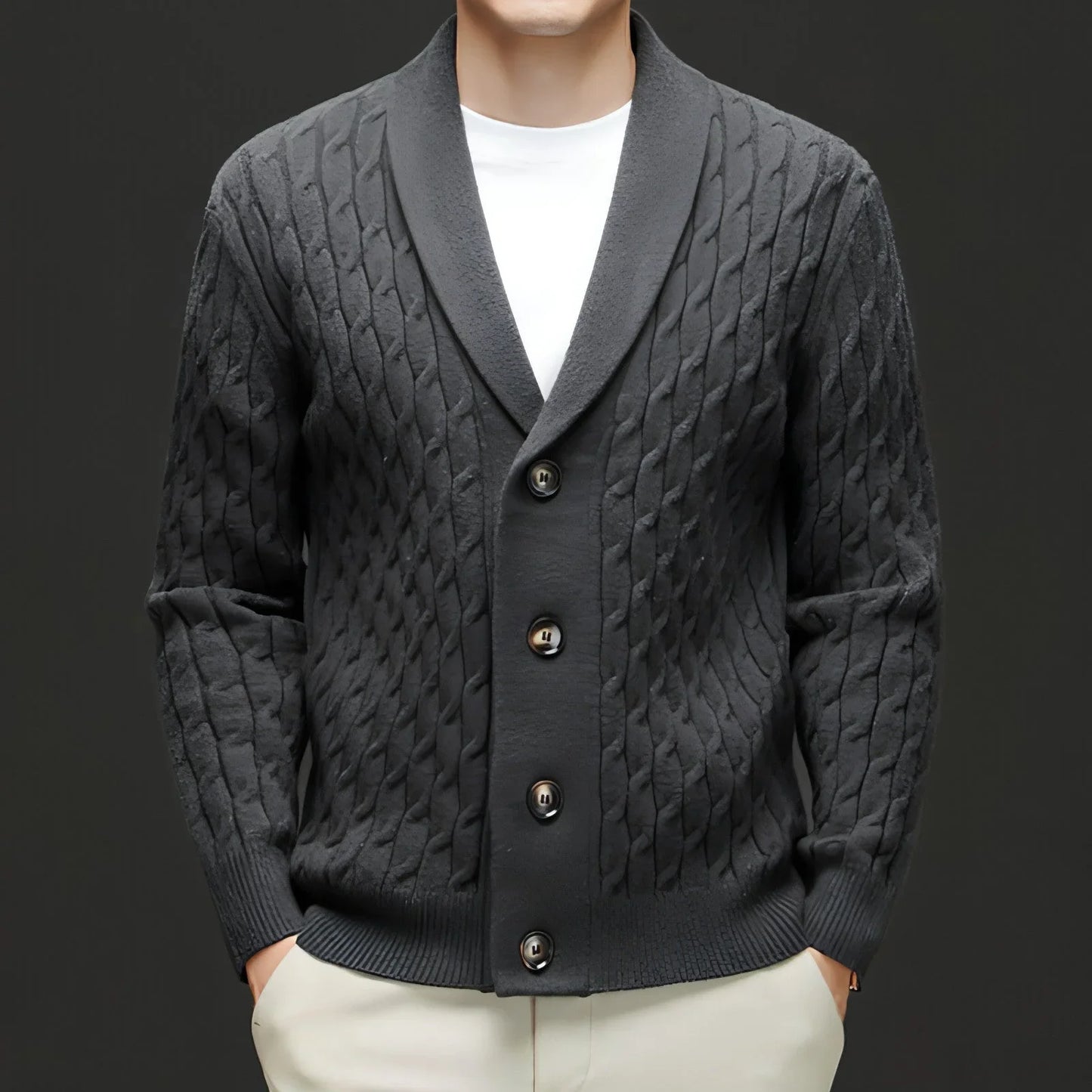 Autumn New Men's Knitwear Cardigan Casual Coat Sweater - Which Mark