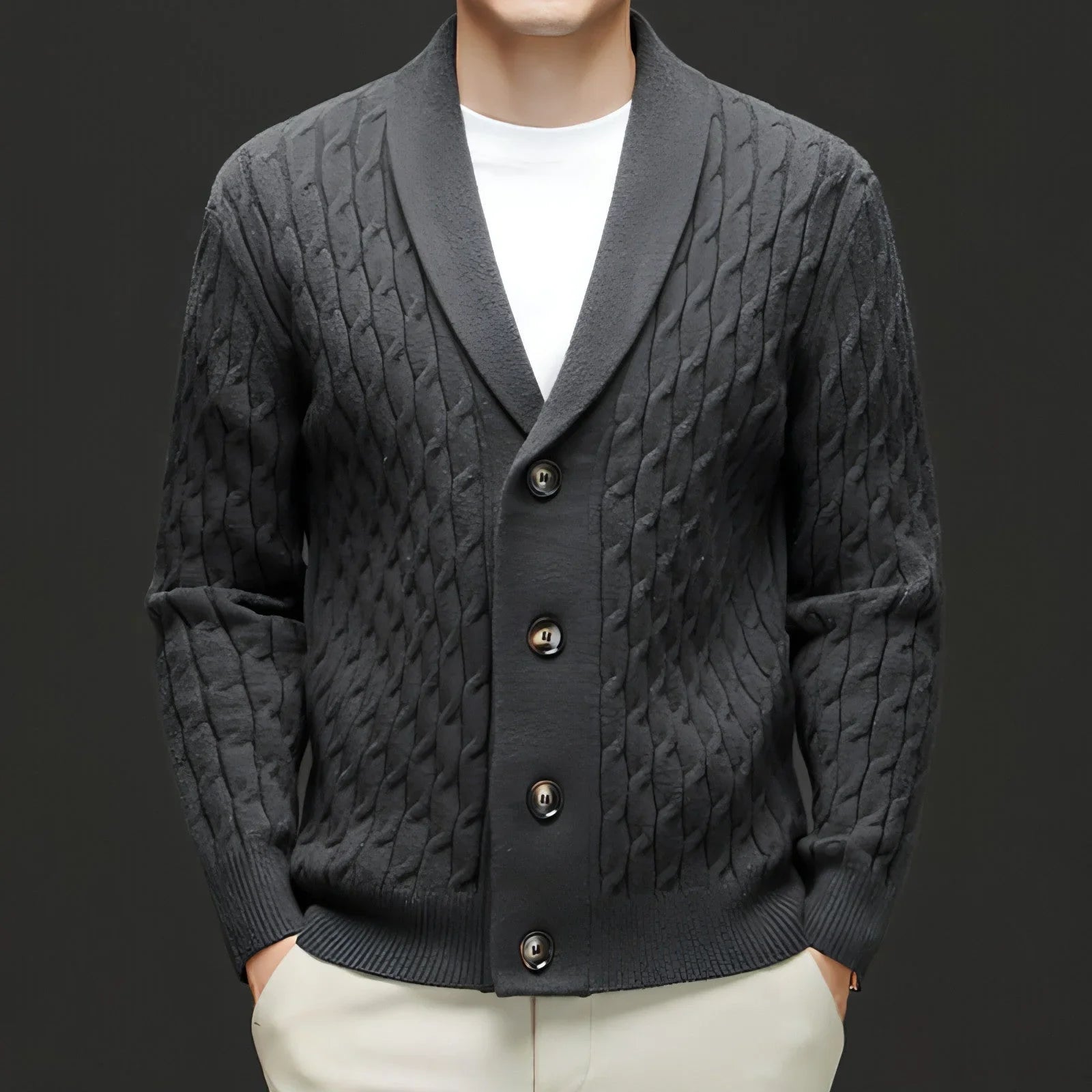 Autumn New Men's Knitwear Cardigan Casual Coat Sweater - Which Mark