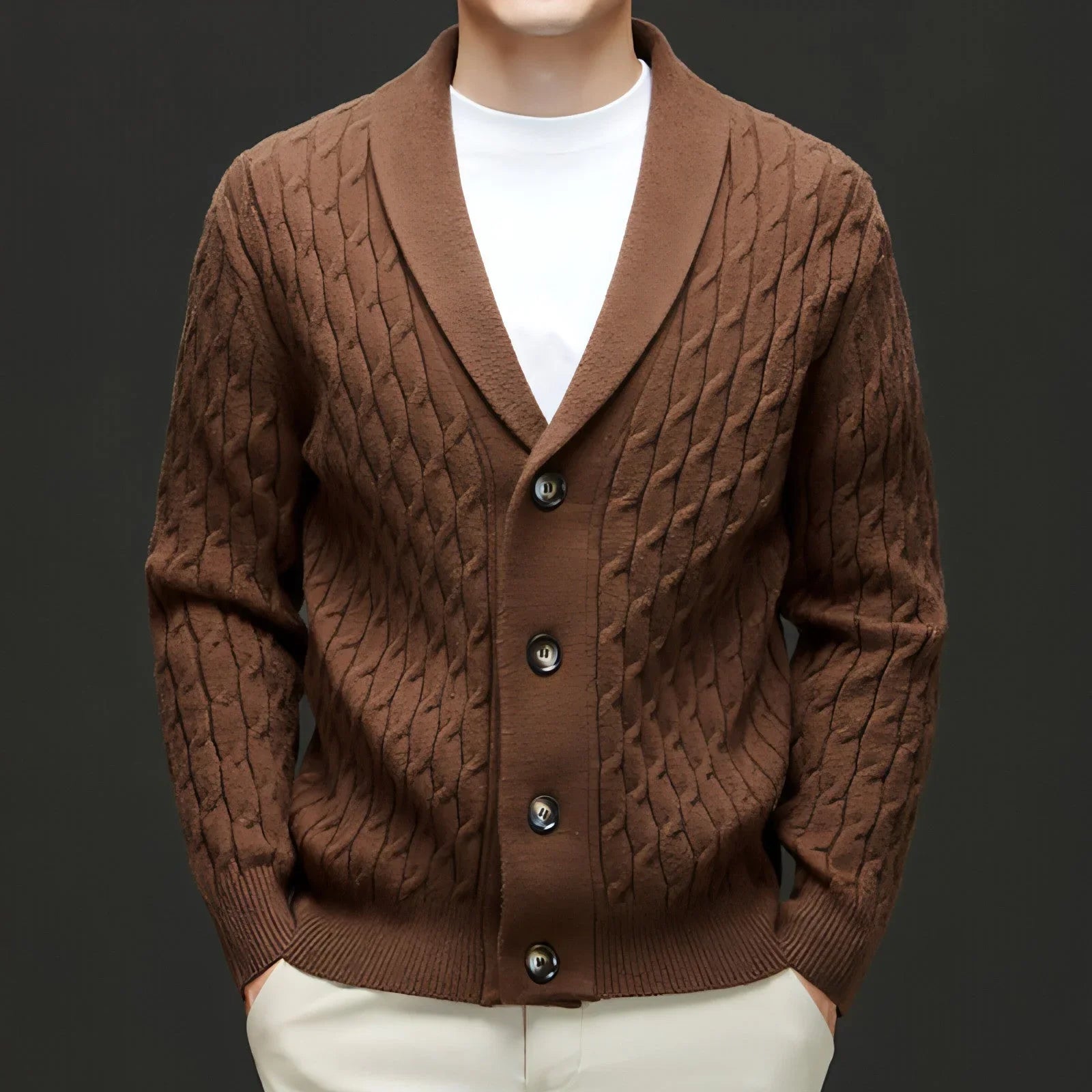 Autumn New Men's Knitwear Cardigan Casual Coat Sweater - Which Mark