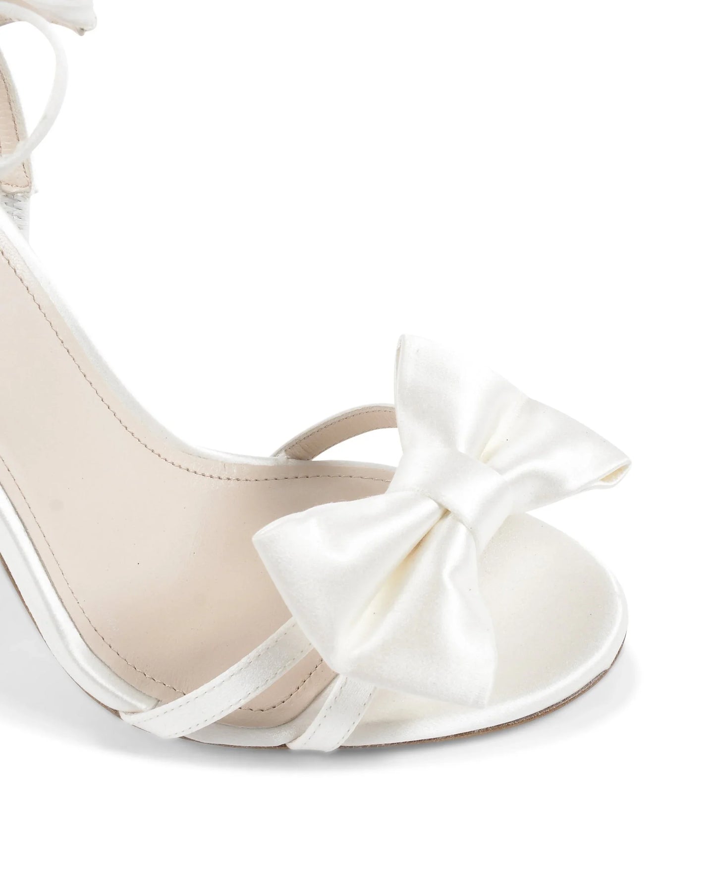 Nancy Sandal - Satin Ivory - Which Mark