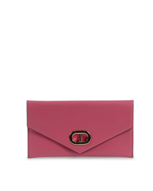 Leather Envelope Clutch Fuxia - Which Mark