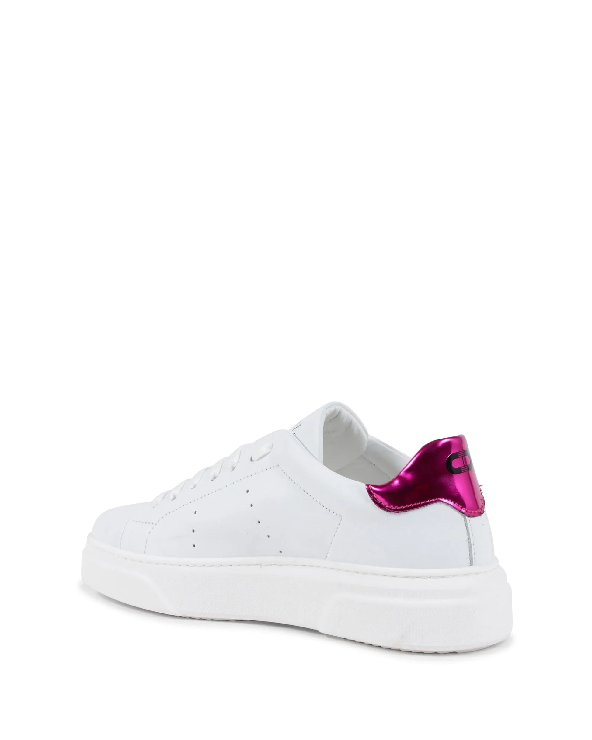 Runaround Sneaker White/Fuxia - Which Mark