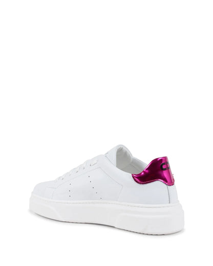 Runaround Sneaker White/Fuxia - Which Mark