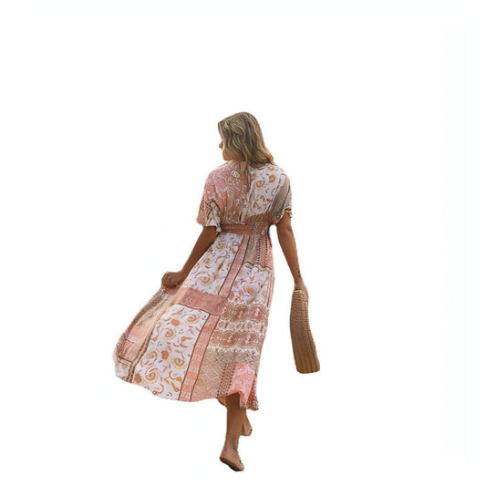 Fashion Spring Printing Dress Women - Which Mark